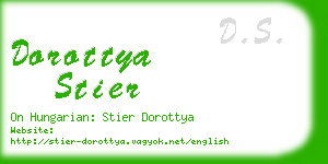 dorottya stier business card